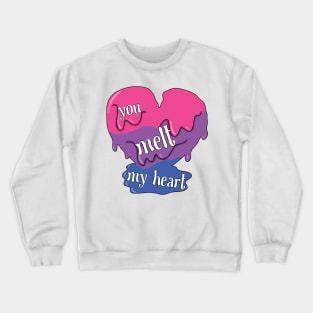 You melt my heart (bisexual) Crewneck Sweatshirt